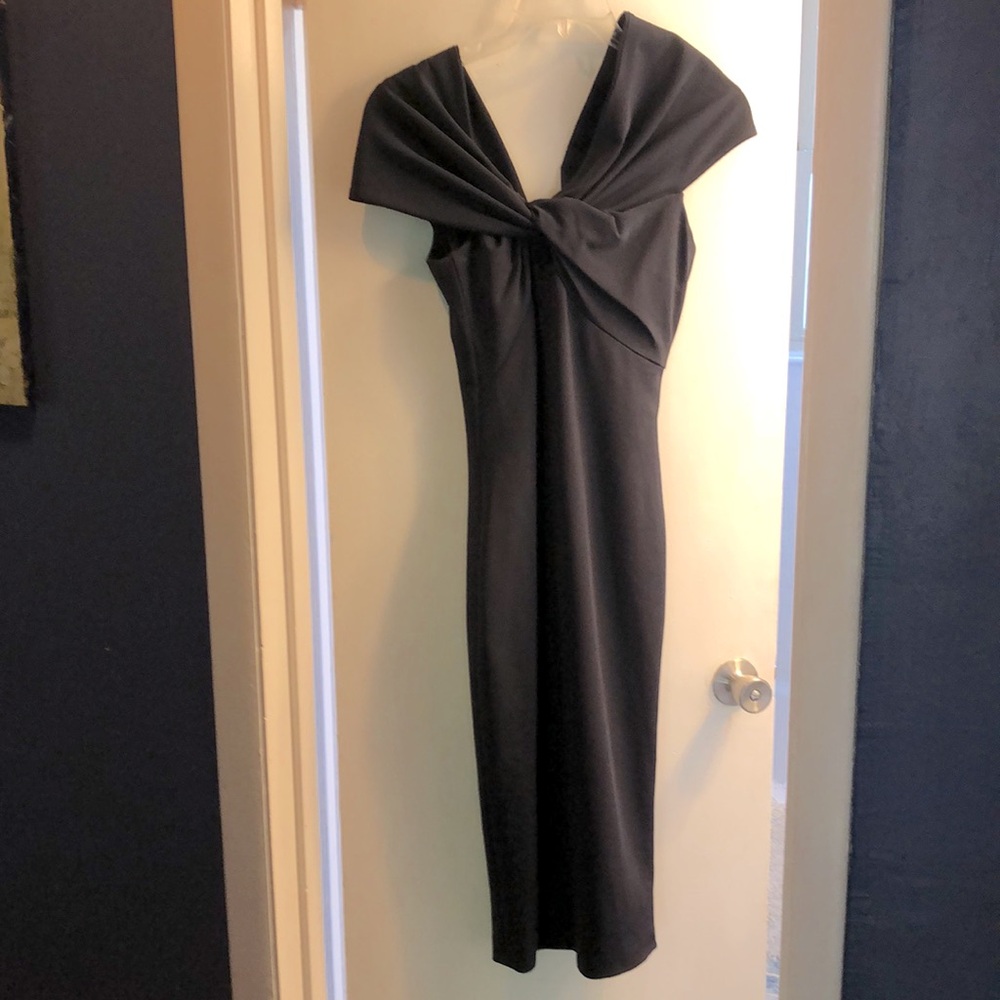 Cushnie Twist Off Shoulder Pencil Dress